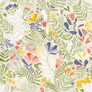 Sommarang Brittsommar Wallpaper Beige Galerie S55011