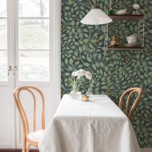 Sommarang Kirke Wallpaper Green Galerie S65105