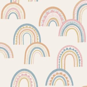 Boho Rainbow Wallpaper Orange / Blue Holden 13282