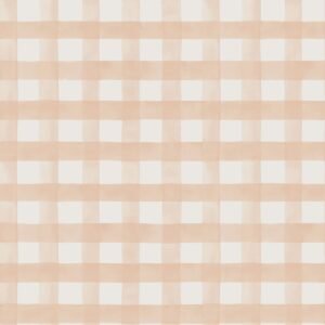 Watercolour Gingham Wallpaper Soft Coral Holden 13292