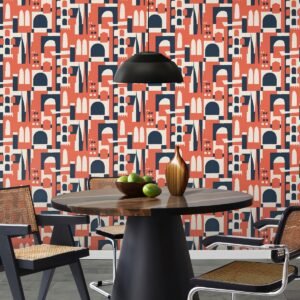 Hey Manhattan City Wallpaper Harvest Orange - Mini Moderns MMTLG02HO