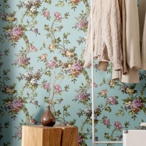 Cottage Chic Ramo Edra Wallpaper Galerie Light Blue 84002