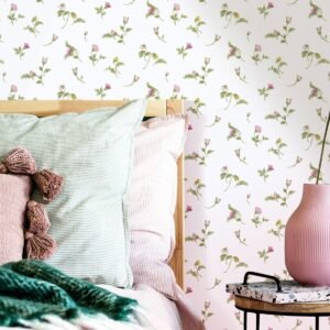 Cottage Chic Bocciolo Blu Wallpaper Galerie Pink 84009