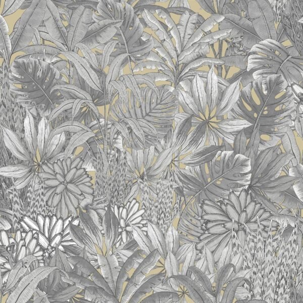 Lush Forest Wallpaper Gold Muriva 205503