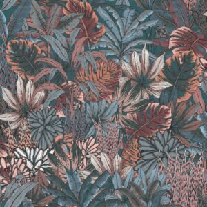 Lush Forest Wallpaper Teal Muriva 205501