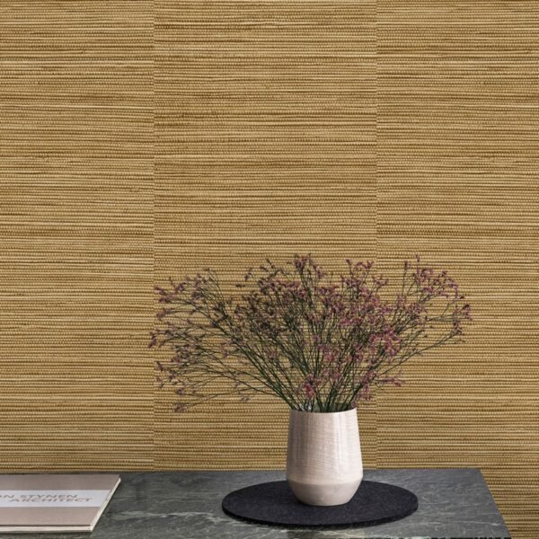 Ciara Grasscloth Wallpaper Natural Grandeco A62904