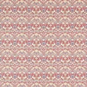 William Morris Strawberry Thief Fabric Plum F1678/03 - By The Metre