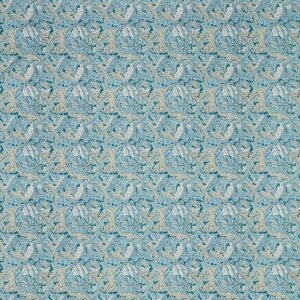 William Morris Acanthus Fabric Denim F1681/01 - By The Metre