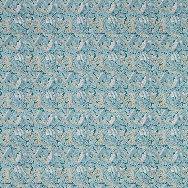 William Morris Acanthus Fabric Denim F1681/01 - By The Metre