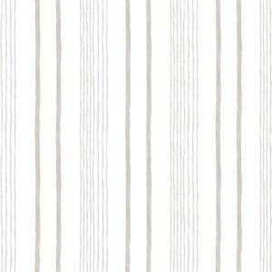 My Kingdom Navel Stripe Taupe Wallpaper Muriva M33307