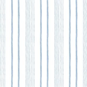 My Kingdom Navel Stripe Blue Wallpaper Muriva M33311