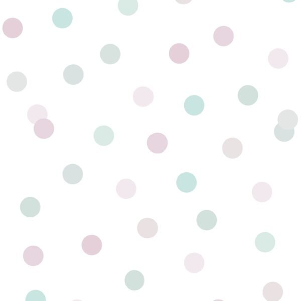 My Kingdom Dotty Pink & Teal Wallpaper Muriva M51903