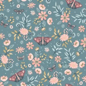 My Kingdom Sweet Meadow Teal Wallpaper Muriva M58104