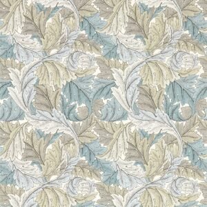 William Morris Acanthus Wallpaper Slate Blue / Dove W0175/03