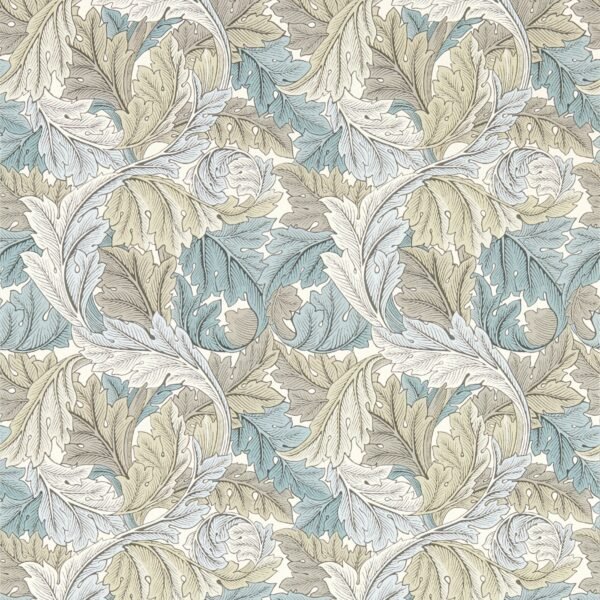 William Morris Acanthus Wallpaper Slate Blue / Dove W0175/03