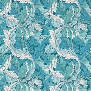 William Morris Acanthus Wallpaper Teal W0175/04