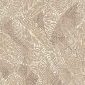 Anaya Leaf Wallpaper Taupe Belgravia 2143