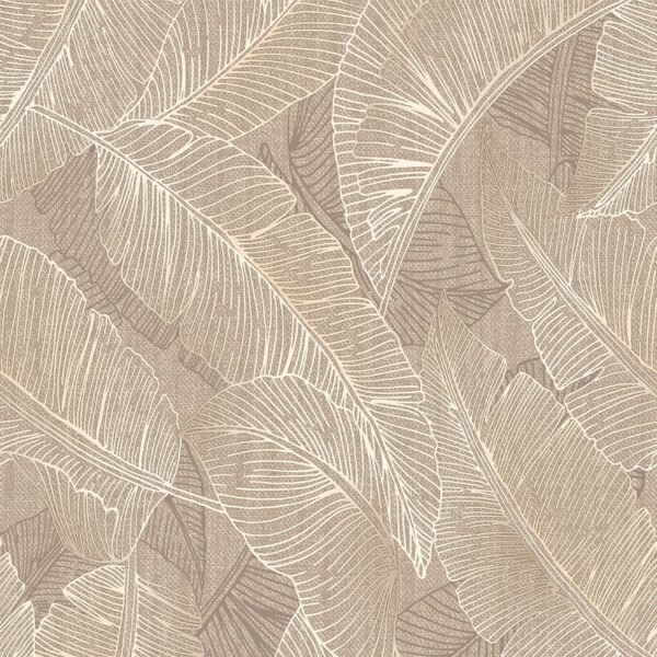 Anaya Leaf Wallpaper Taupe Belgravia 2143