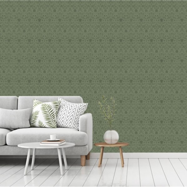 Blomstermala Floral Collage Wallpaper Green Galerie 51020