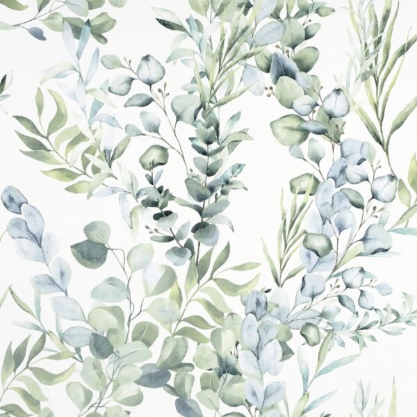 Tranquil Leaf Vinyl Wallpaper Green Arthouse 909909