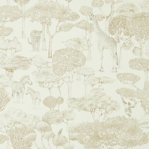 Harlequin Shamwari Safari Wallpaper Chalk / Gold HMIW112244