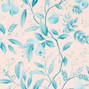 Harlequin Marie Wallpaper Rose Pink / Lagoon Blue HDHW112910