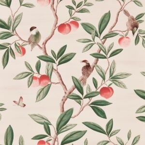 Harlequin Ella Wallpaper Powder / Sage / Peach HDHW112907