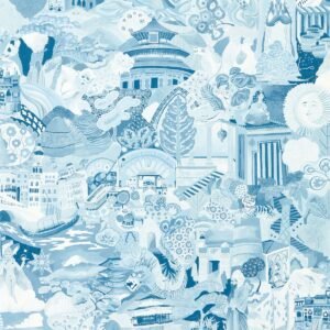 Harlequin Journey of Discovery Wallpaper Wild Water / Exhale HQN3112920