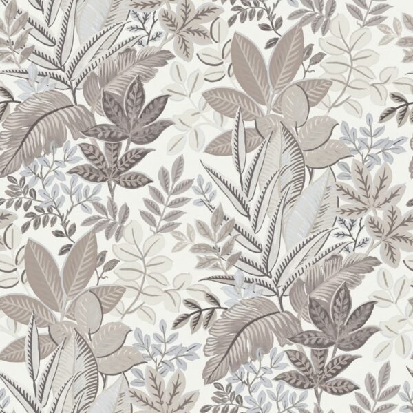 Into The Wild Foliage Wallpaper Beige Galerie 18506