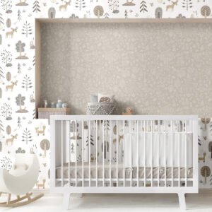 Little Explorers 2 Wallpaper Forest Kingdom Silver Grey Galerie 14807