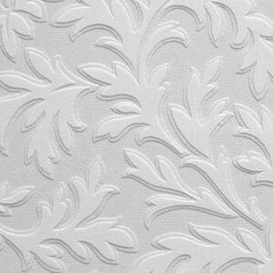 High Leaf Paintable Vinyl Wallpaper Anaglypta RD80026