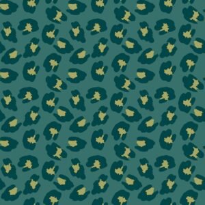 Into The Wild Leopard Print Wallpaper Green Galerie 18535