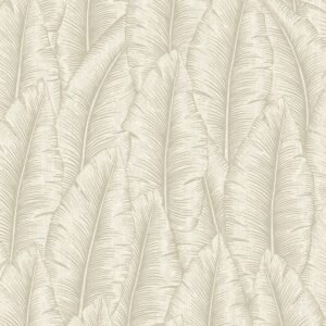 Palmeira Leaf Wallpaper Neutral Grandeco 191201