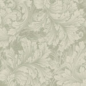 Rossetti Leaves Wallpaper Green Grandeco A68903