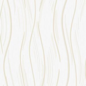 Shimmer Wave Wallpaper Natural Beige / Gold World of Wallpaper AF0024