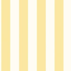 Just Kitchens Awning Stripe Wallpaper Yellow White Galerie G45400